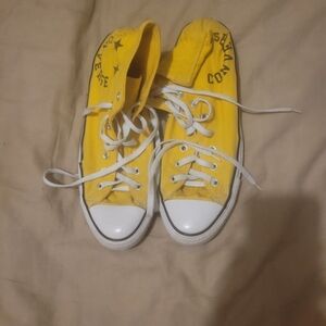 Converse Men's Yellow High-Top Sneakers